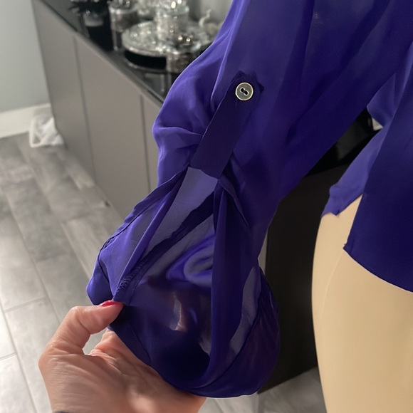 H&M purple shirt size 2 - Picture 2 of 4